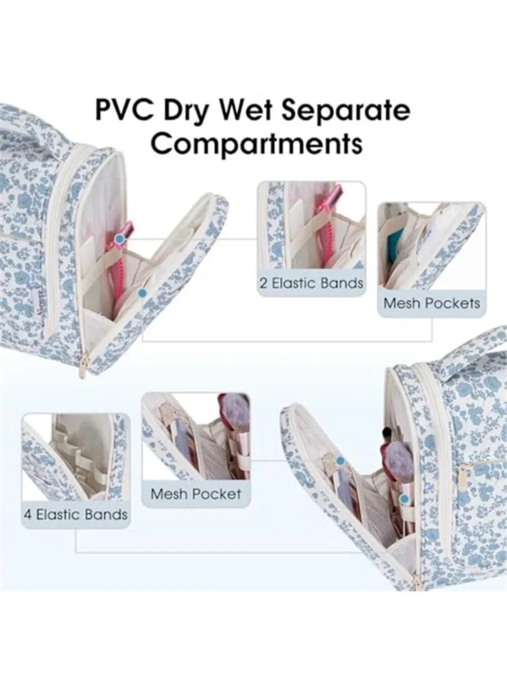 Hanging Toiletry Bag for Women Travel Makeup Bag Organizer Toiletries Bag
